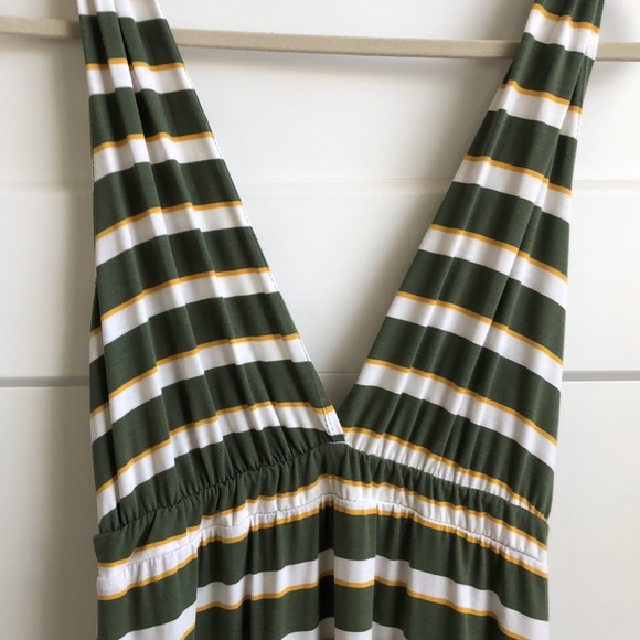 Green and White striped maxi - Picture 2 of 2